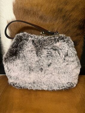 Patricia Nash Laureana faux fur frame bag